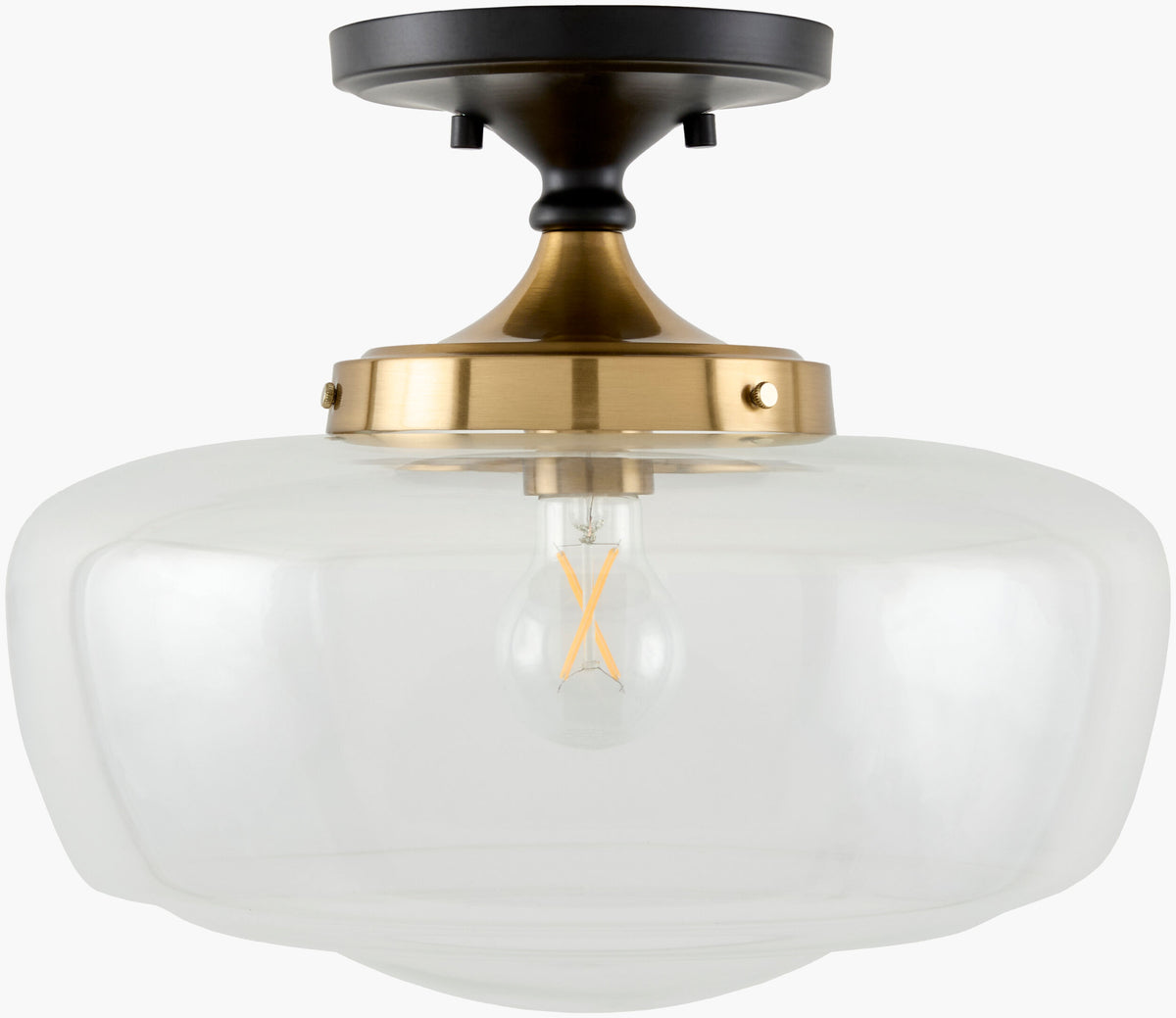 Forvian Iron Pendant Light, Powder Coated Black