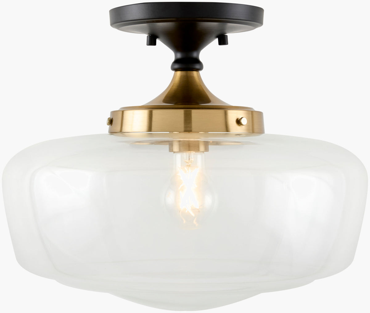 Forvian Iron Pendant Light, Powder Coated Black