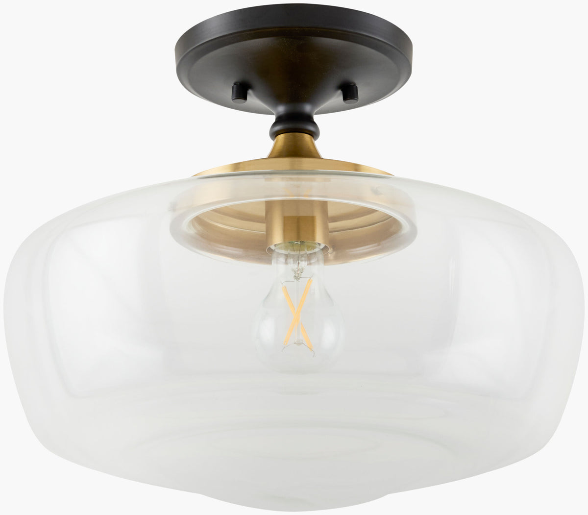 Forvian Iron Pendant Light, Powder Coated Black