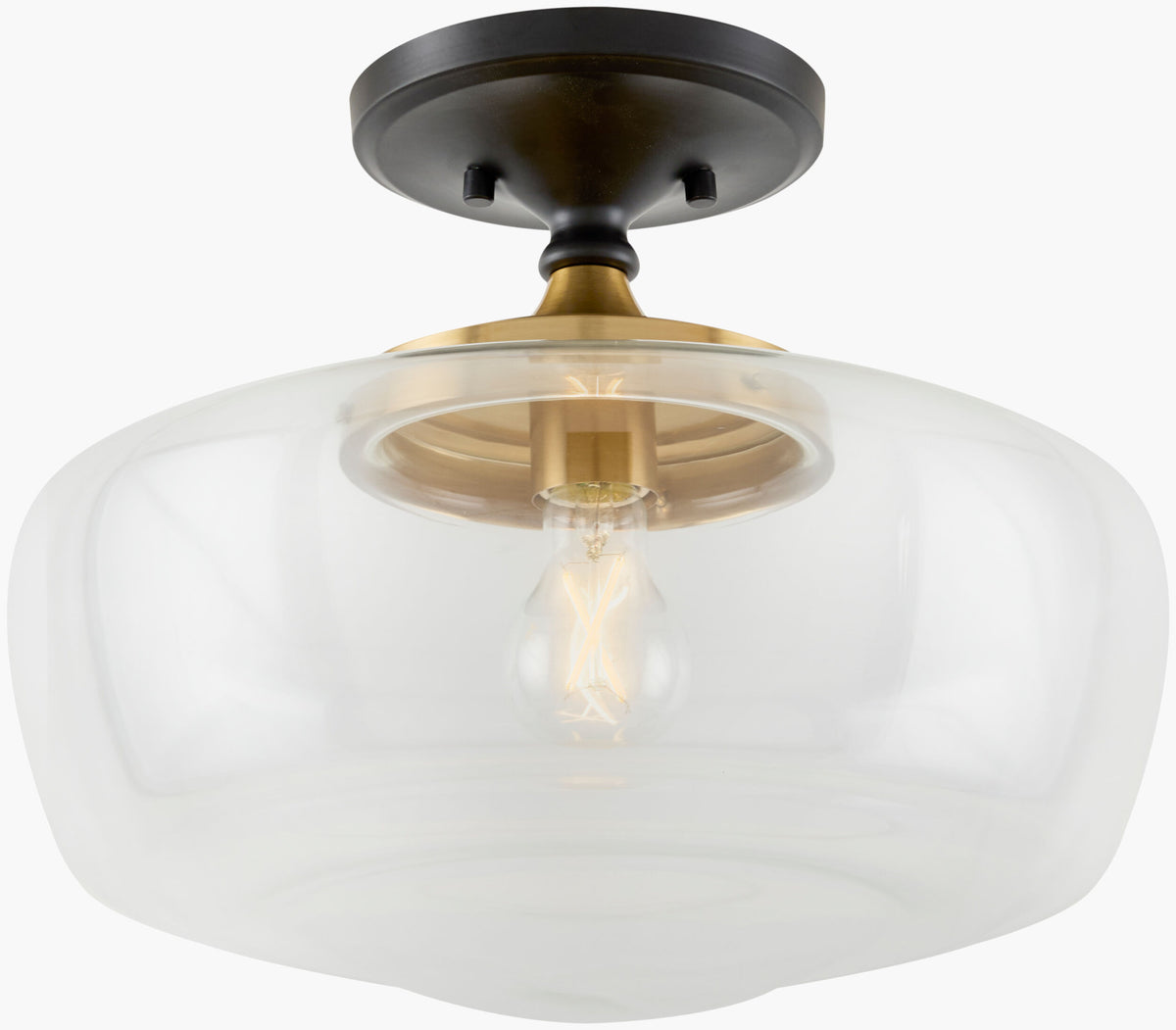 Forvian Iron Pendant Light, Powder Coated Black