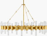 Fraser Iron Chandelier, Painted Gold