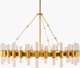 Fraser Iron Chandelier, Painted Gold
