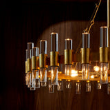 Fraser Iron Chandelier, Painted Gold