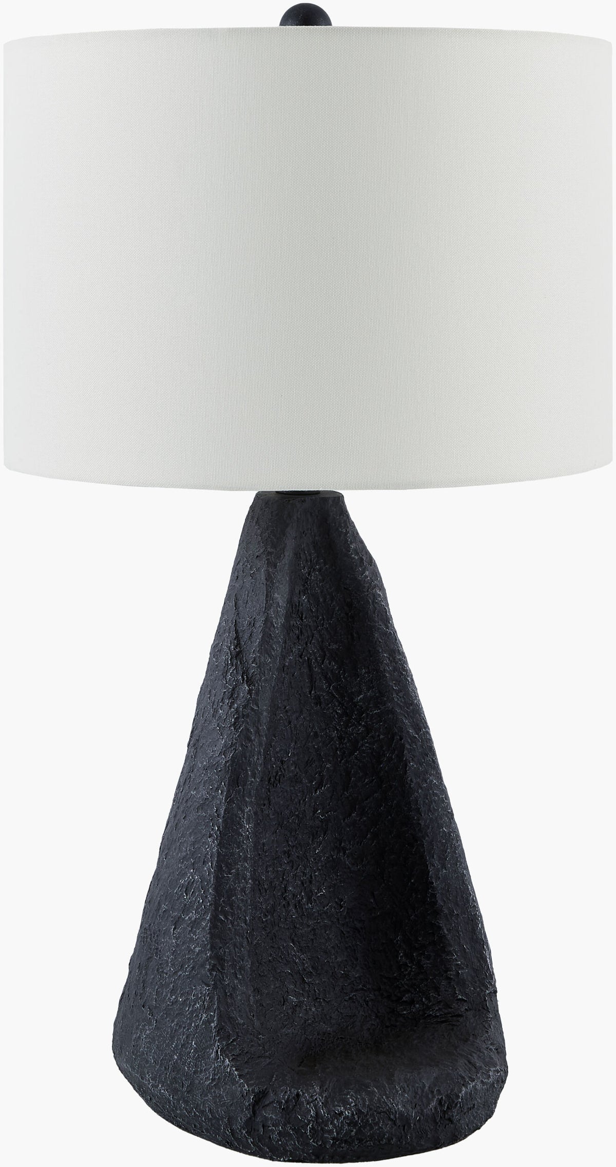 Fuego 26" Resin Table Lamp, Painted Black