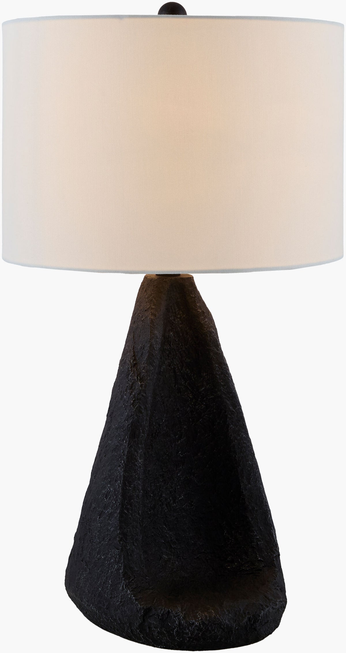 Fuego 26" Resin Table Lamp, Painted Black