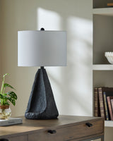 Fuego 26" Resin Table Lamp, Painted Black