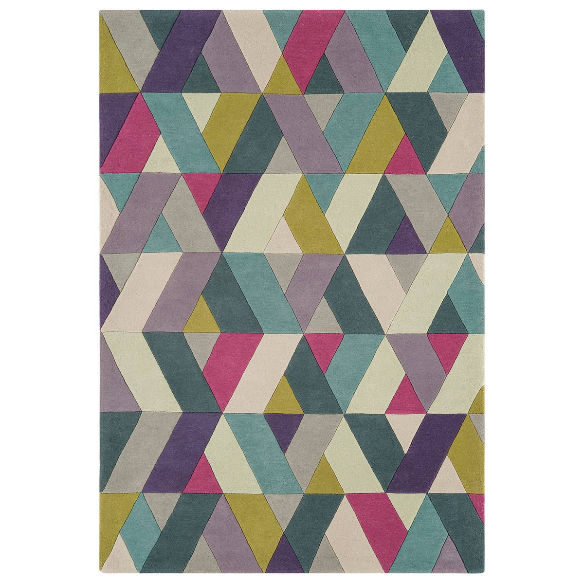 Funk Rug - Chevron Blue Green