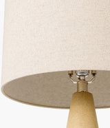 Fulton 31" Concrete Table Lamp, Painted Yellow