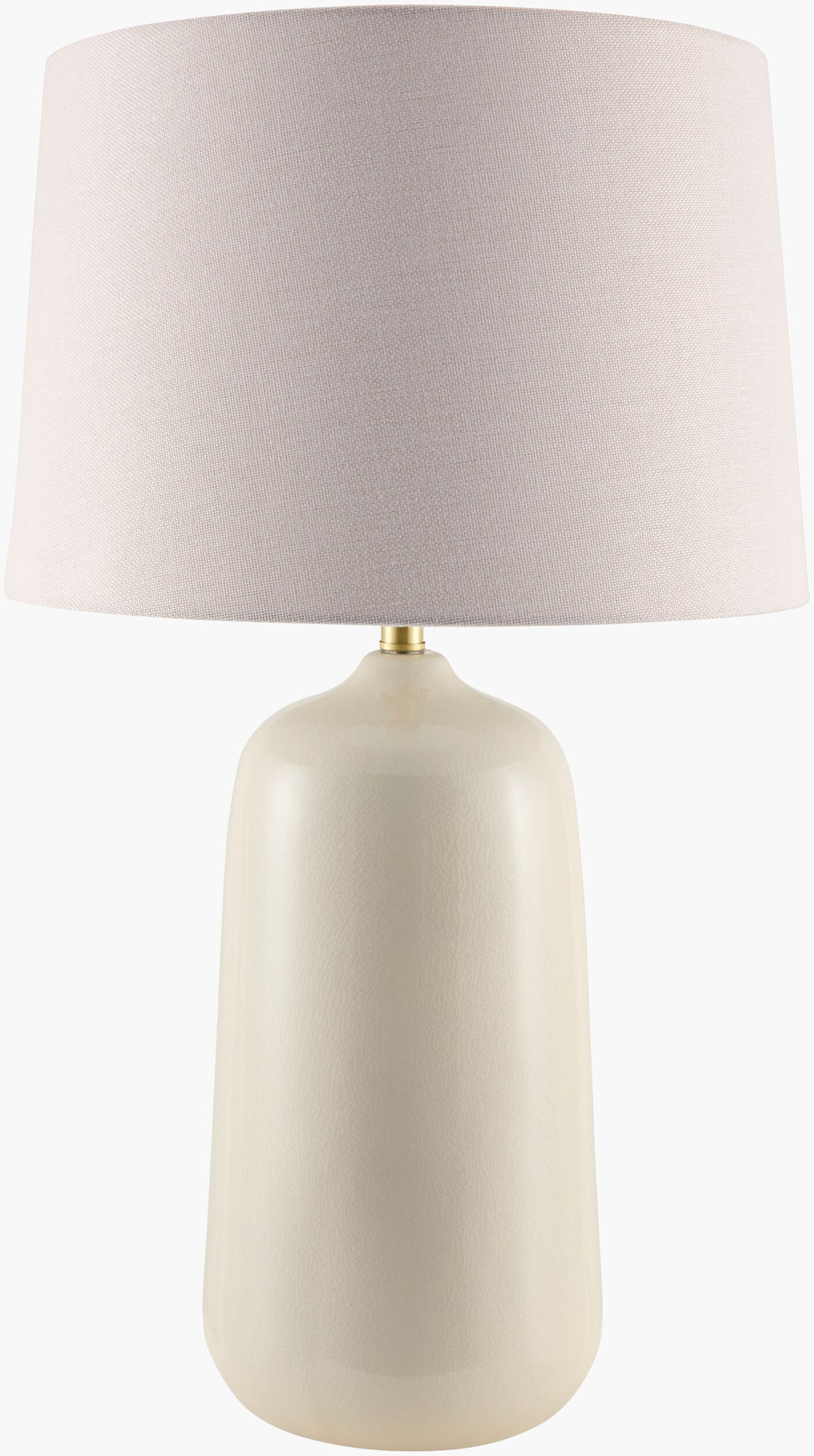 Foxton 31" Ceramic Table Lamp, Hand Painted Cream