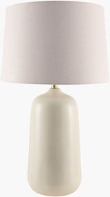 Foxton 31" Ceramic Table Lamp, Hand Painted Cream