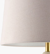 Foxton 31" Ceramic Table Lamp, Hand Painted Cream