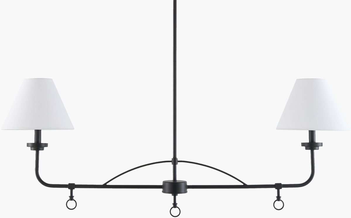 The Channy Iron Pendant Light, Powder Coated Black