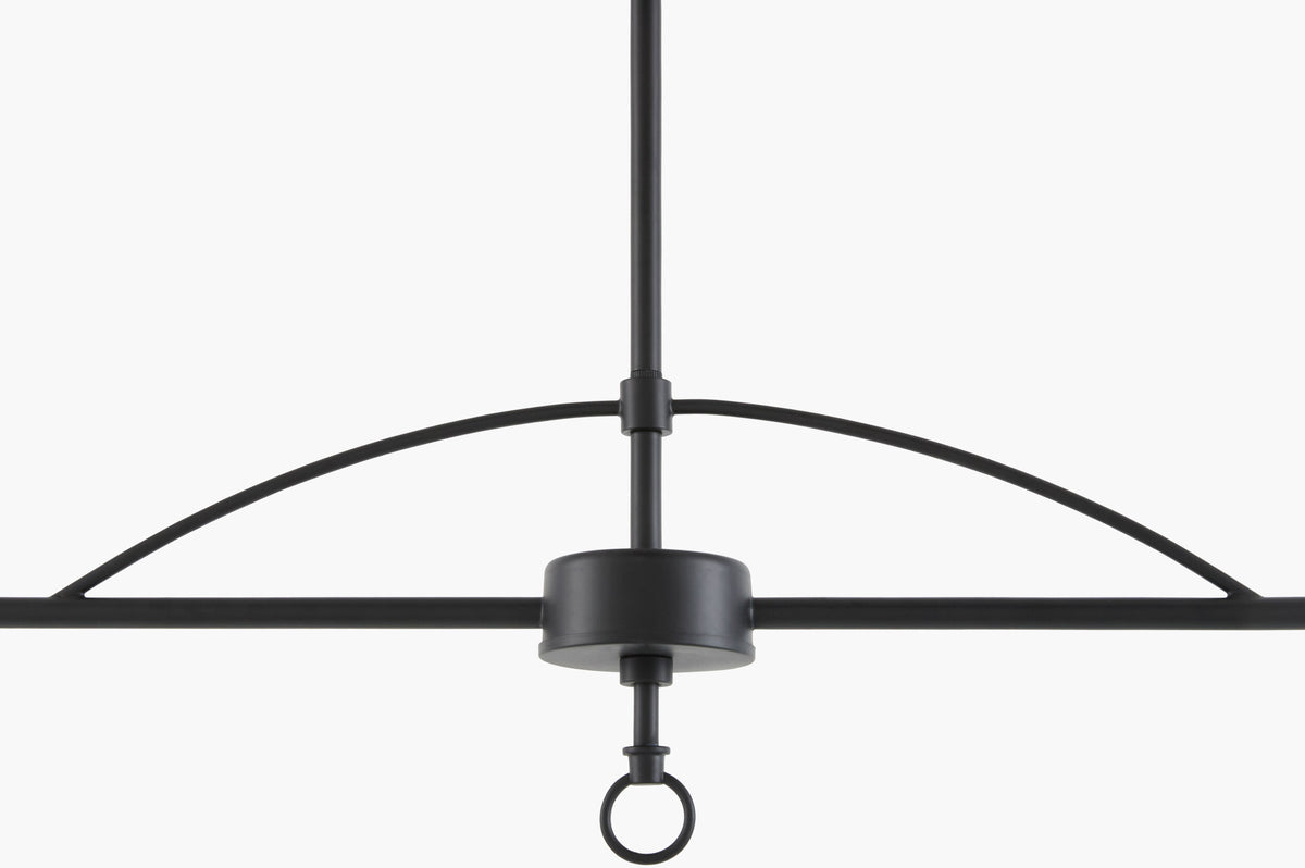 The Channy Iron Pendant Light, Powder Coated Black