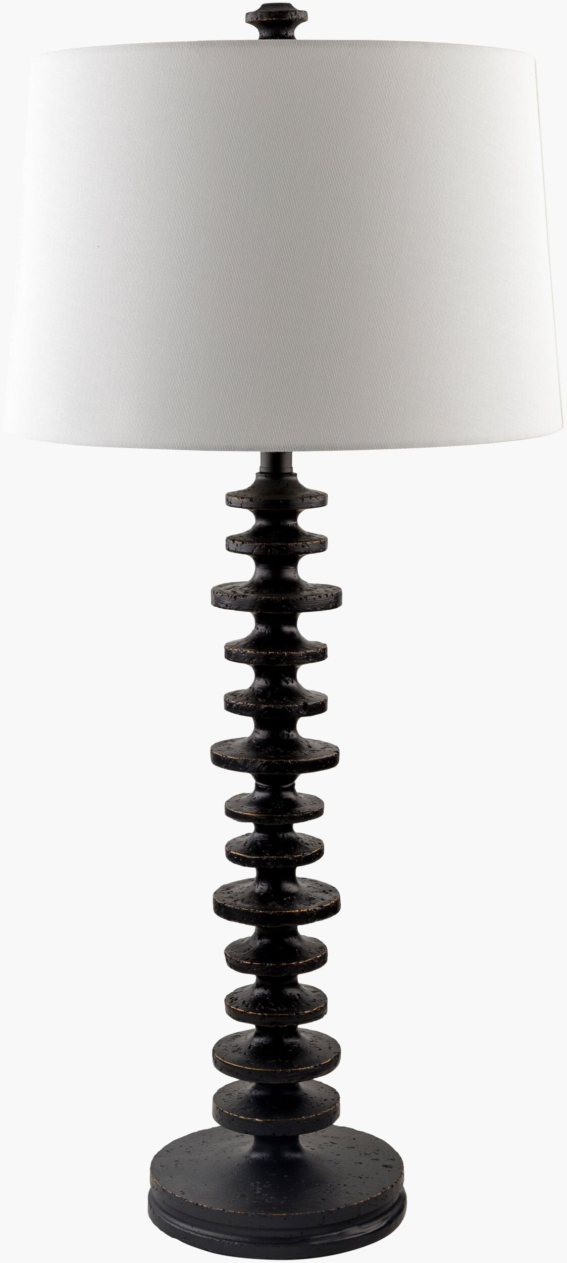 Merrill 37" Resin Table Lamp, Painted Black