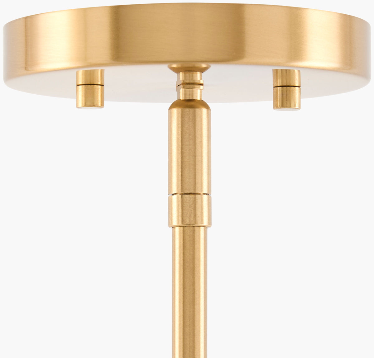 The Stiven Iron Pendant Light, Electroplated Metallic Brass