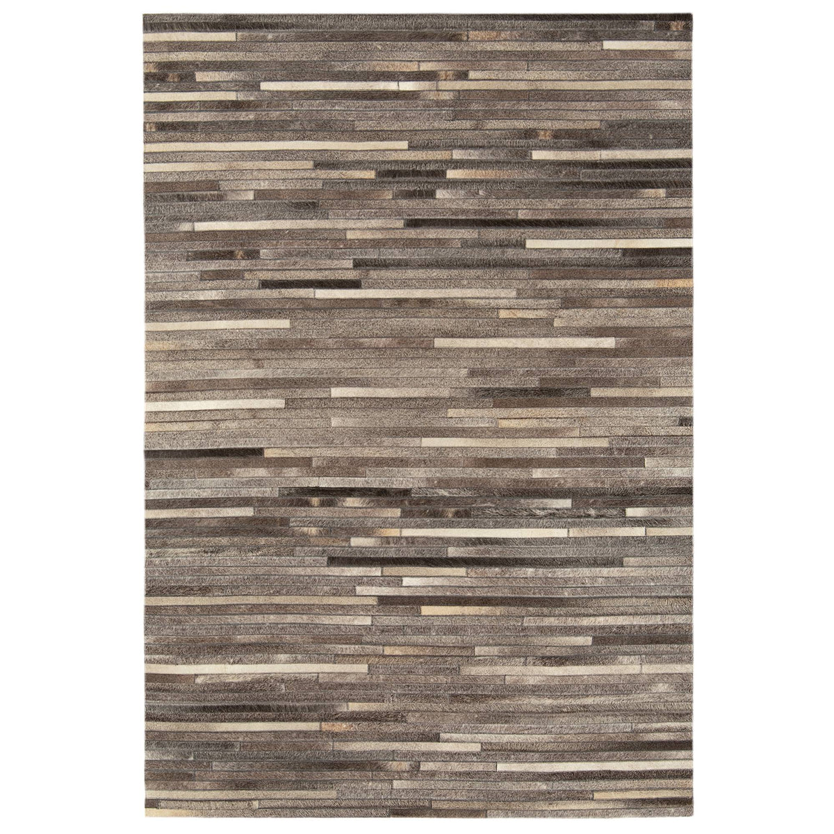 Gaucho Rug - Dark Grey Stripe