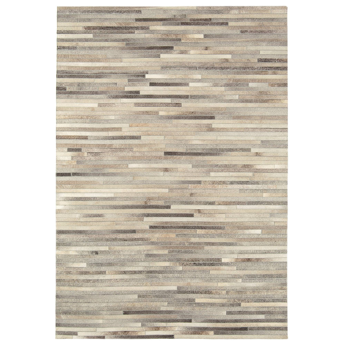 Gaucho Rug - Light Grey Stripe