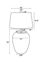 Galdar 30" Paper Table Lamp, Distressed White