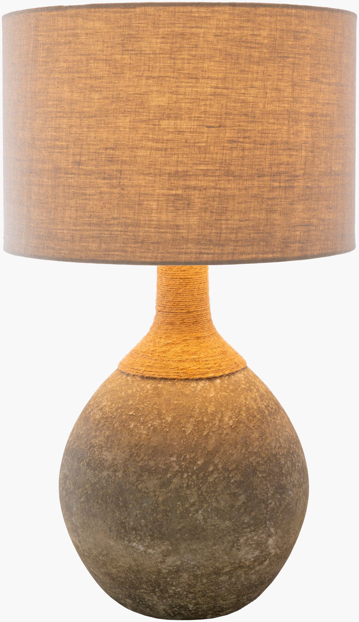 Glacia 32" Glass Table Lamp, Textured Sage, Natural Tan