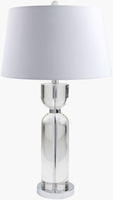 Glamorous 29" Crystal Table Lamp, Natural Clear