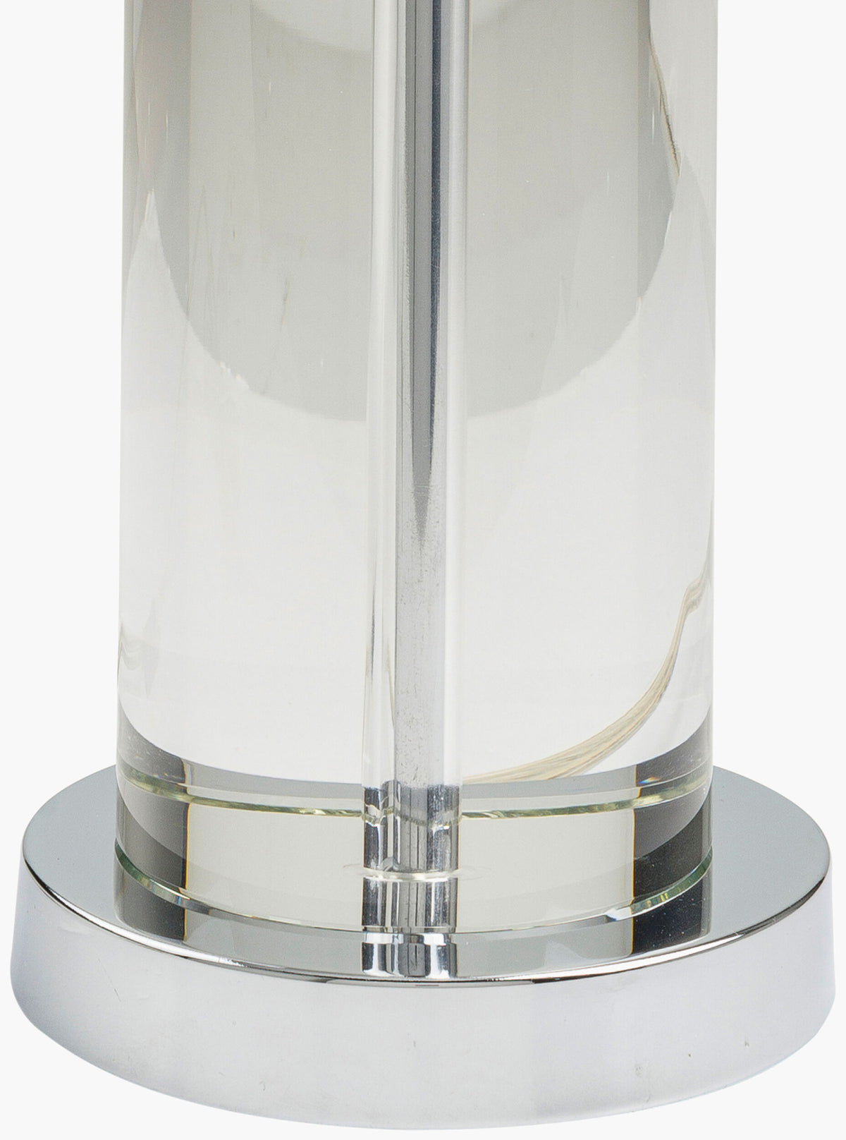 Glamorous 29" Crystal Table Lamp, Natural Clear