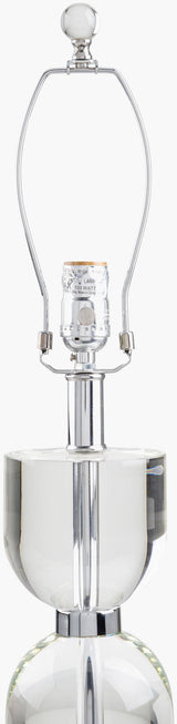 Glamorous 29" Crystal Table Lamp, Natural Clear