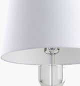 Glamorous 29" Crystal Table Lamp, Natural Clear