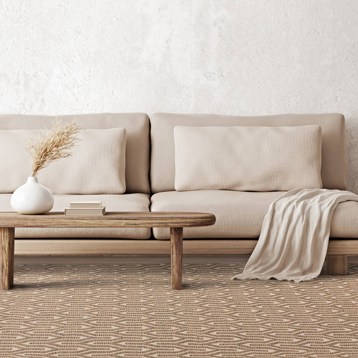 Global Rug styled in a living room