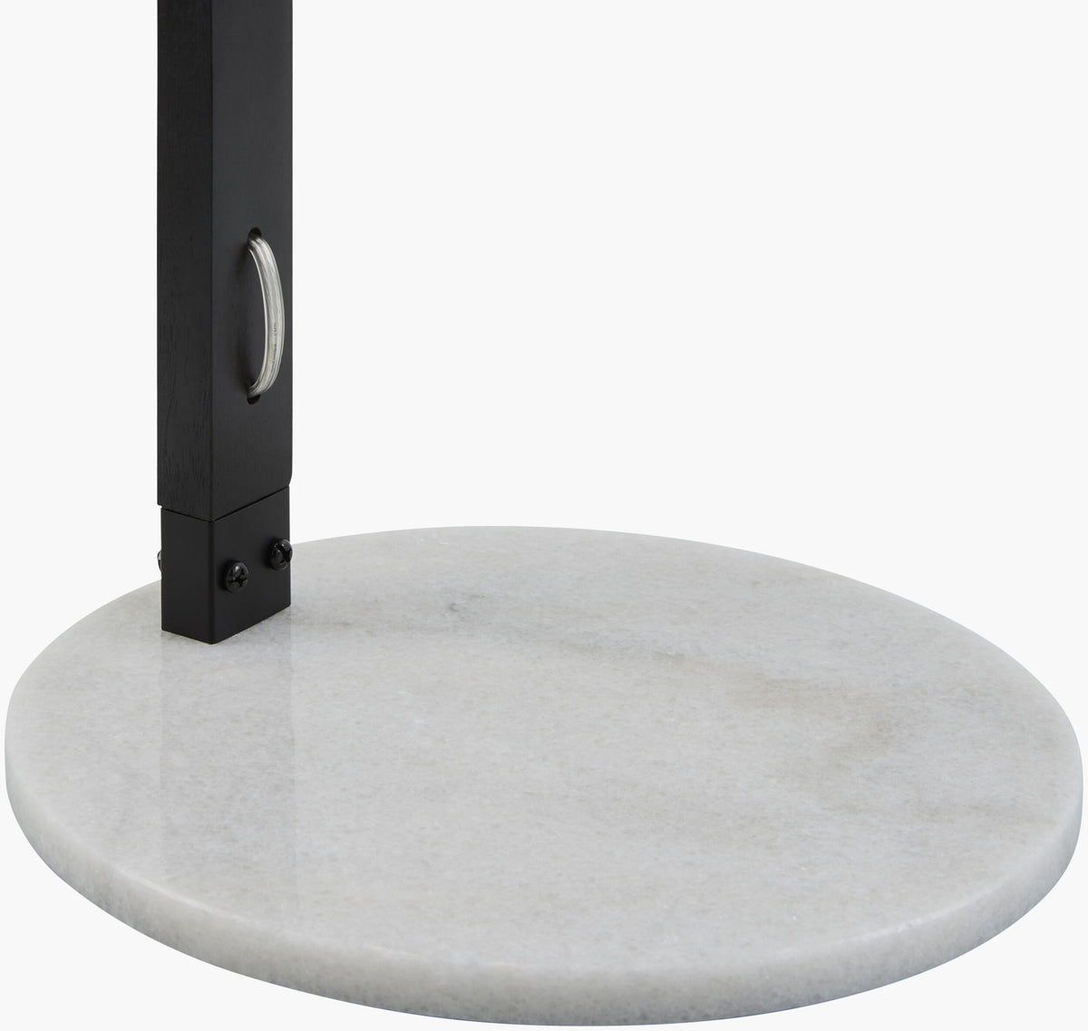 Gumel 60" Rubber Wood Floor Lamp, Painted Black
