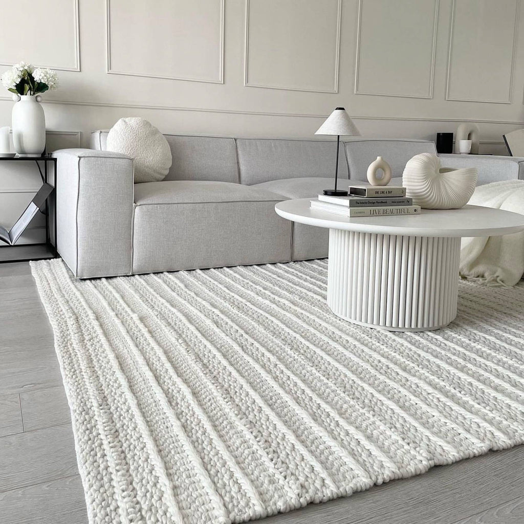 Grayson Rug styled in a living room