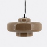 Glass Pendant Lamp With Rounded Shade