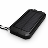 Solar Power Bank With Two USB Ports And LED Flashlight