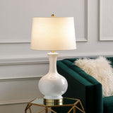 Hepburn 29" Ceramic Table Lamp, Glazed White