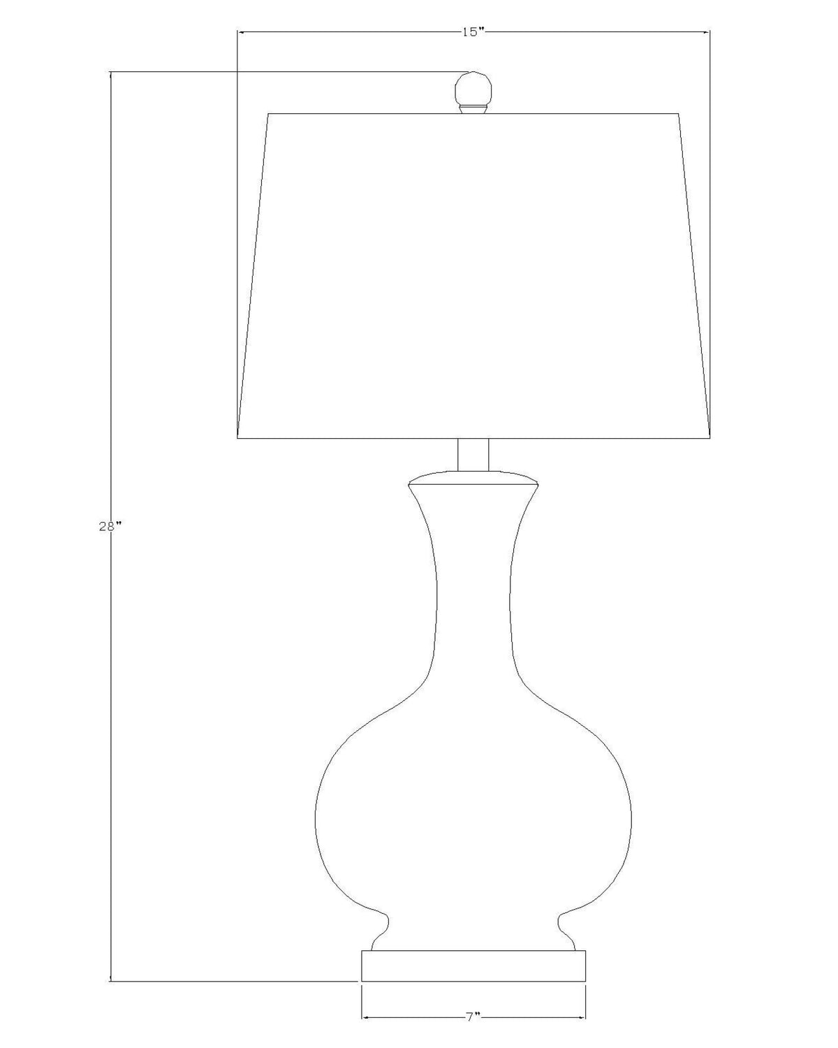 Hepburn 29" Ceramic Table Lamp, Glazed White