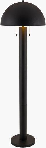 Hobro 65" Iron Floor Lamp, Hand Painted Black