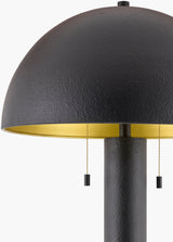 Hobro 65" Iron Floor Lamp, Hand Painted Black