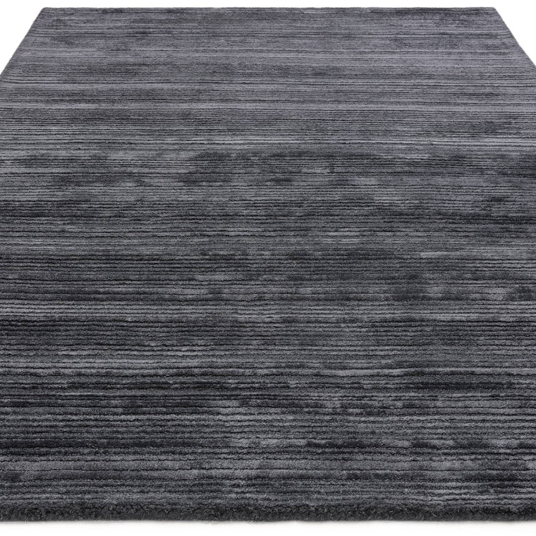 Hand woven in India — Viscose Living Room Rug — High-Low Pile, Hand Woven, Henley