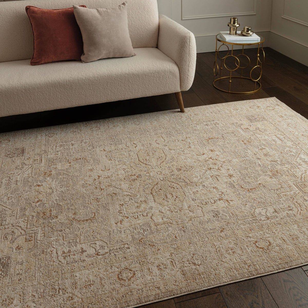 Heriz Rug styled in a living room