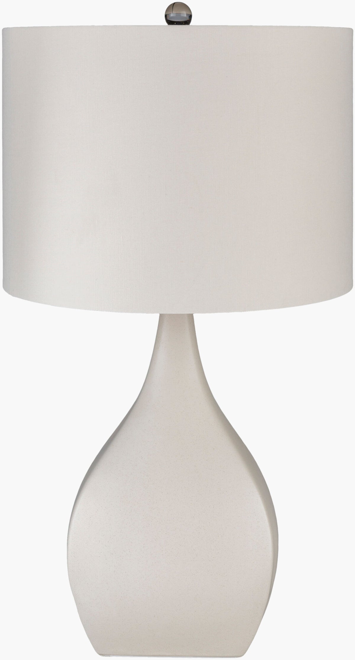 Hinton 26" Ceramic Table Lamp, Glazed Cream