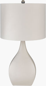 Hinton 26" Ceramic Table Lamp, Glazed Cream