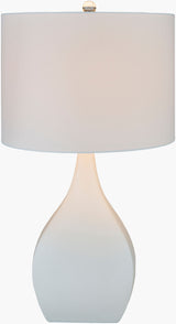 Hinton 26" Ceramic Table Lamp, Glazed Cream