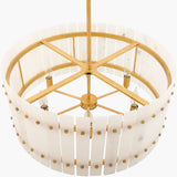 Halenza Iron Chandelier, Painted Gold