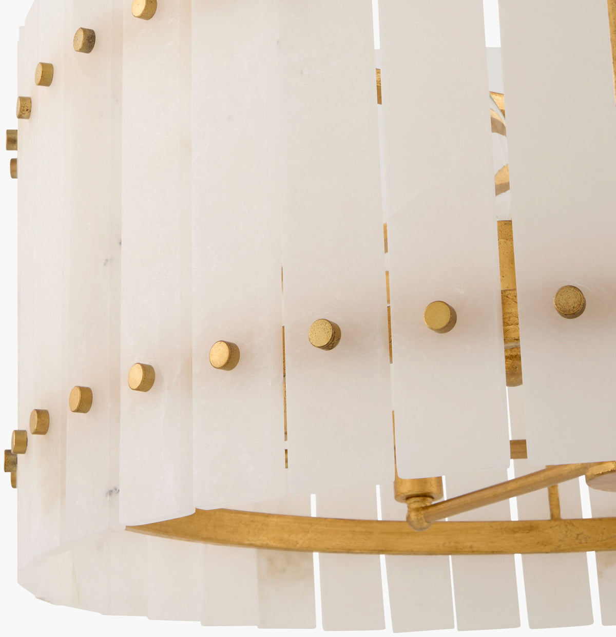 Halenza Iron Chandelier, Painted Gold