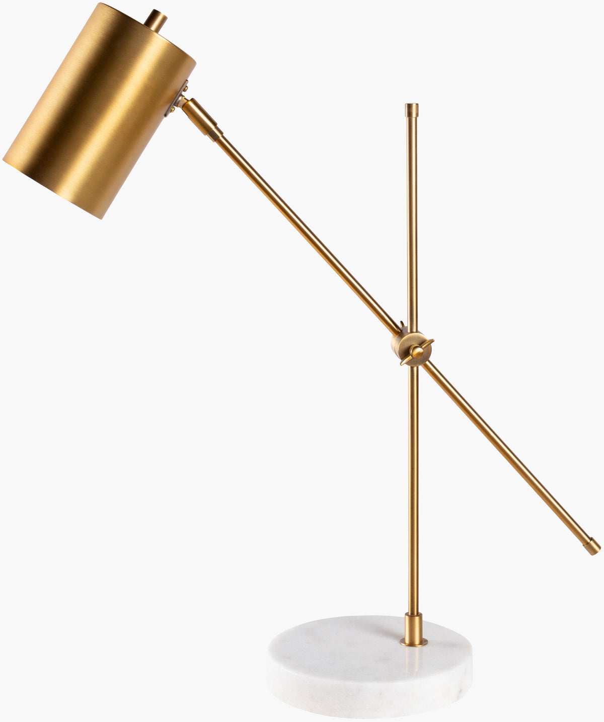 Hannity 24" Steel Table Lamp, Brushed Metallic Brass