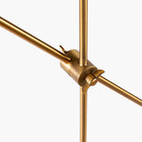 Hannity 24" Steel Table Lamp, Brushed Metallic Brass