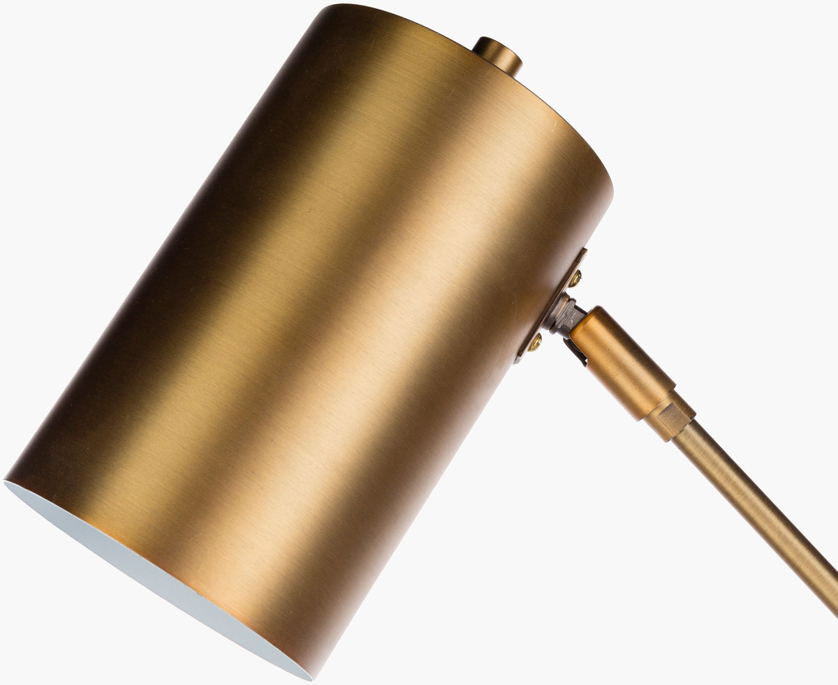 Hannity 24" Steel Table Lamp, Brushed Metallic Brass