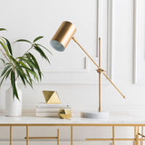 Hannity 24" Steel Table Lamp, Brushed Metallic Brass