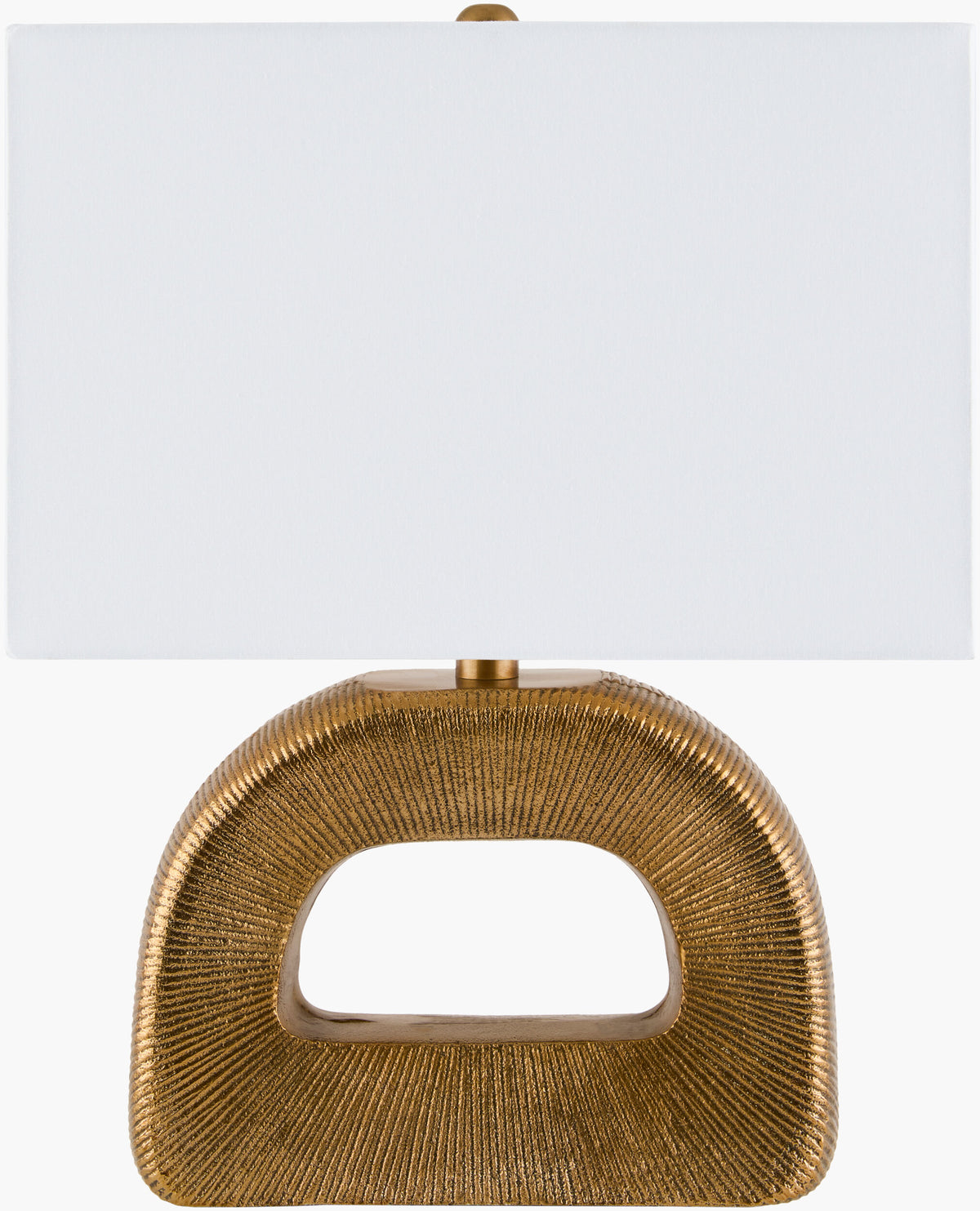Hennes 18" Aluminum Table Lamp, Plated Gold