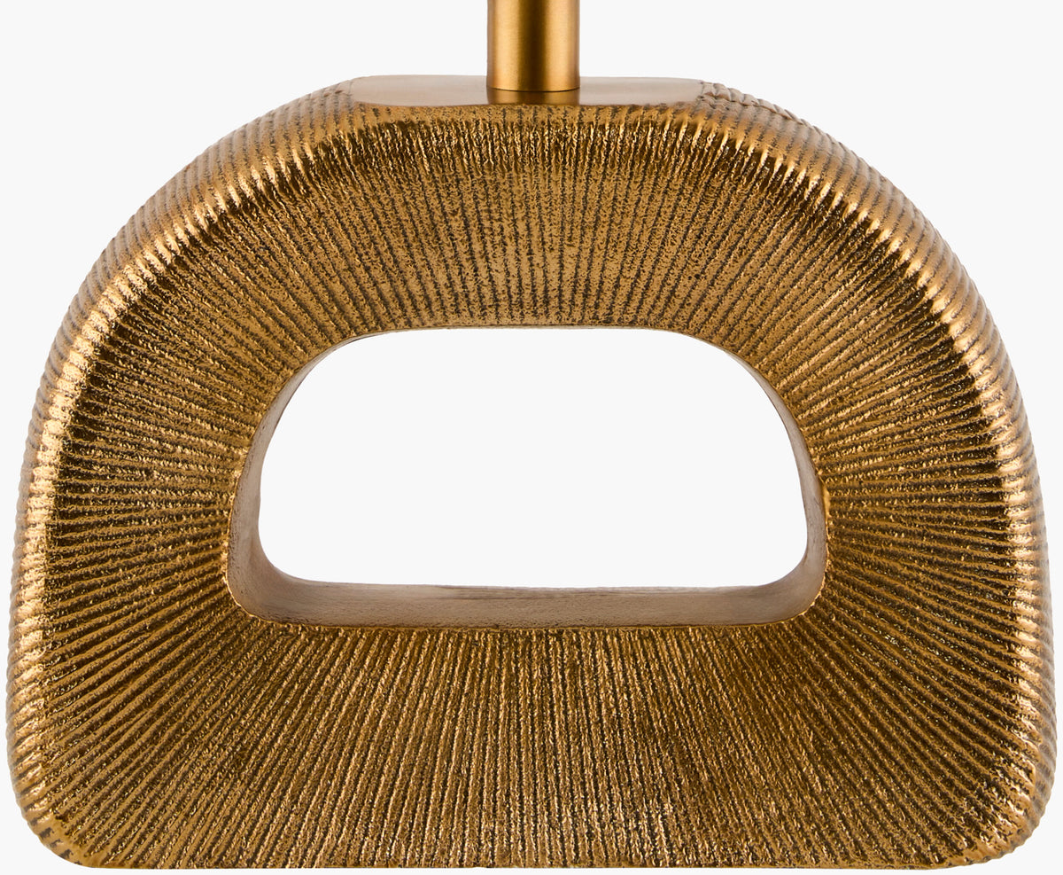 Hennes 18" Aluminum Table Lamp, Plated Gold