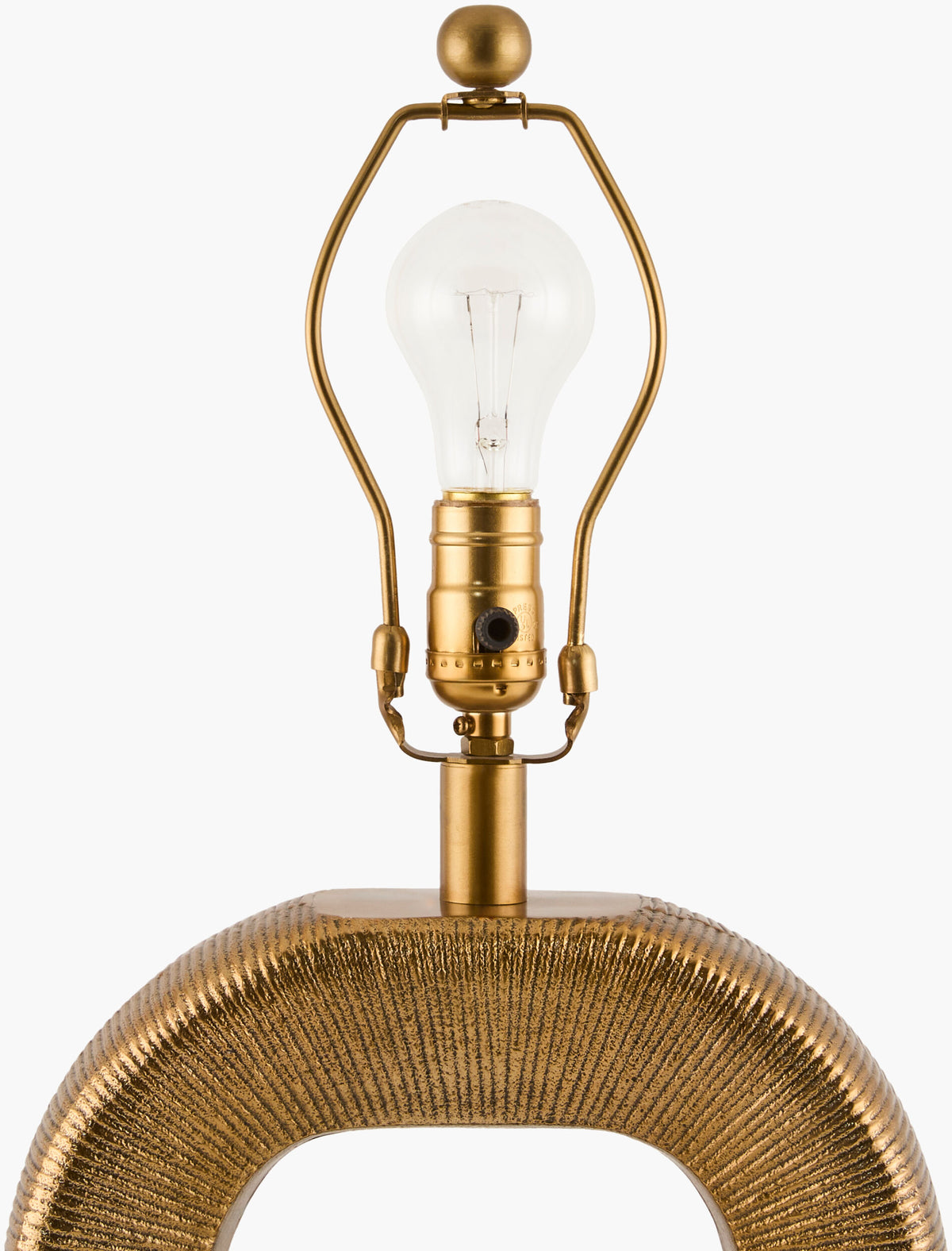 Hennes 18" Aluminum Table Lamp, Plated Gold